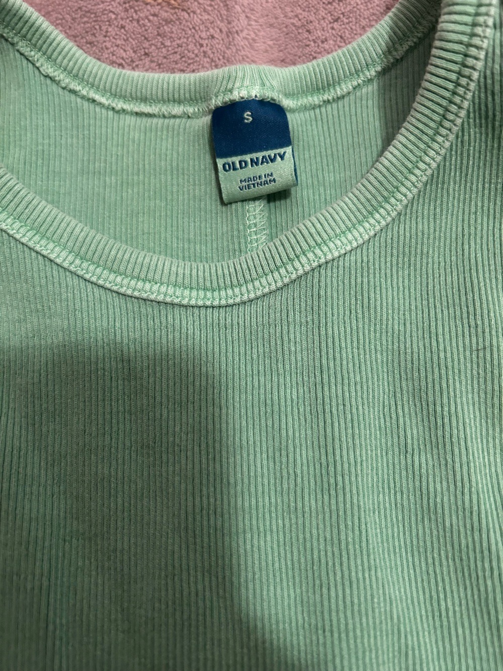 Old Navy Light Mint Ribbed Crewneck Tank Dress - Picture 1 of 3